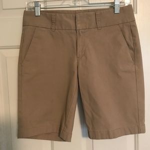 J Crew Tan Frankie Shorts